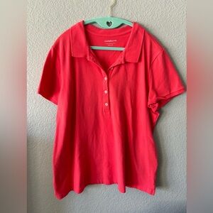 Croft&Barrow Women’s Classic Polo Short Sleeve.-Size XL